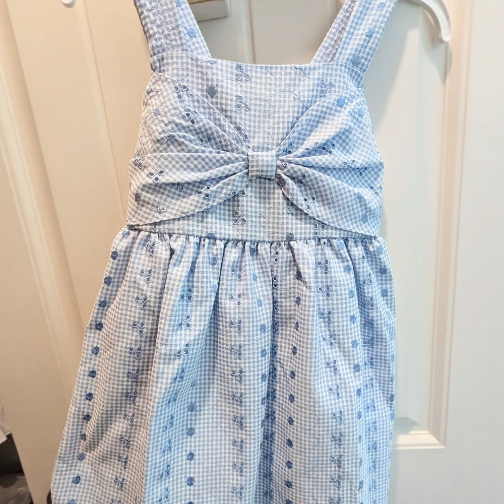 Blue Gingham Kids Dress